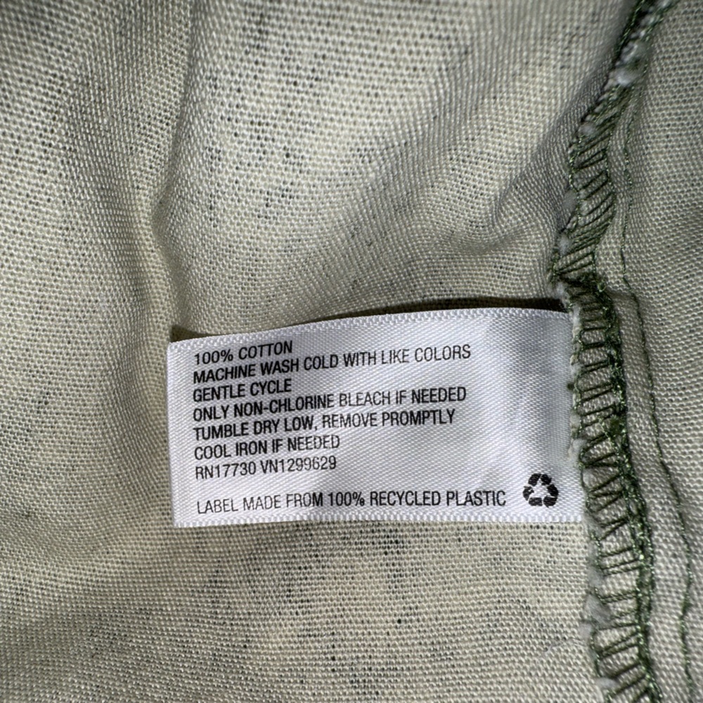 Wild Fable Women’s Green Floral Cottagecore‎ Cropped Canvas Shacket NWT- Medium - Picture 10 of 10